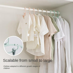 10pcs Baby Clothes Hanger Retractable Multifunctional Pants Clip
