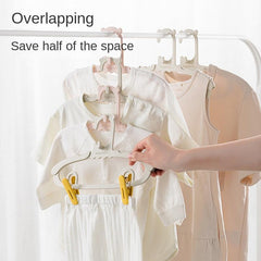10pcs Baby Clothes Hanger Retractable Multifunctional Pants Clip