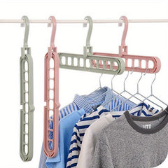 2pcs Reusable Hanger Storage Rack for Garments - Foldable and Multifunctional
