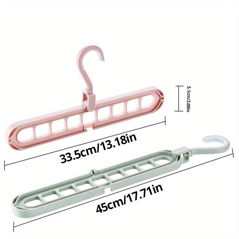 2pcs Reusable Hanger Storage Rack for Garments - Foldable and Multifunctional
