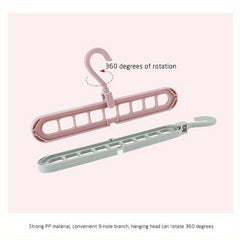 2pcs Reusable Hanger Storage Rack for Garments - Foldable and Multifunctional