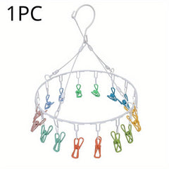 Round Balcony Windproof Drying Clothes Rack Rainbow Socks Commercial Use