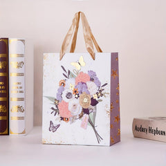 12pcs Small Craft Gift Bags for Mother's Birthday Parties - 18x3x23cm