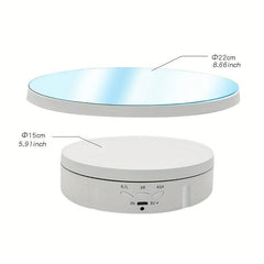 Motorized Rotating Display Stand Remote Control With Mirror Glass