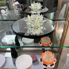 Motorized Rotating Display Stand Remote Control With Mirror Glass