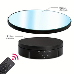 Motorized Rotating Display Stand Remote Control With Mirror Glass