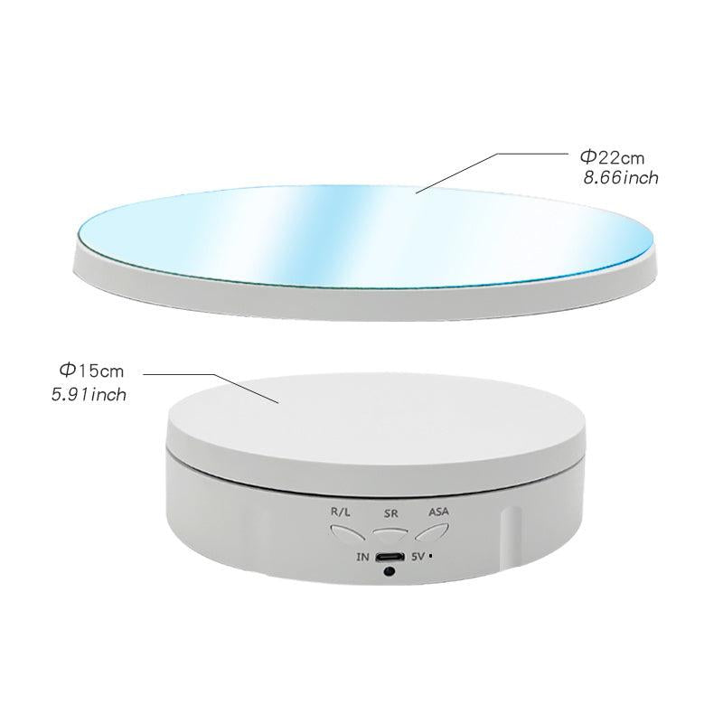 Motorized Rotating Display Stand Remote Control With Mirror Glass
