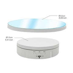 Motorized Rotating Display Stand Remote Control With Mirror Glass
