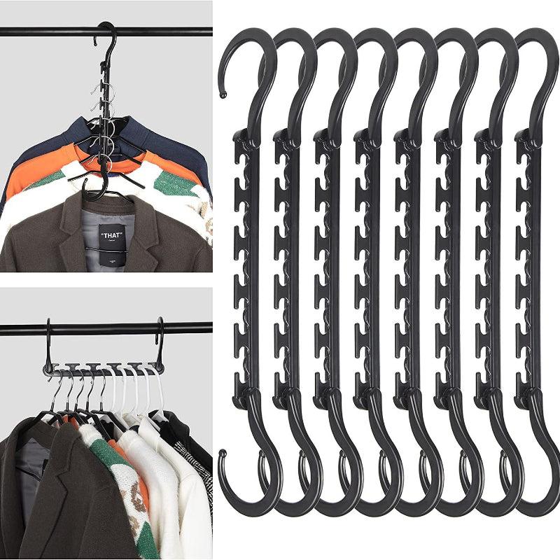 5pcs Folding Magic Hanger ABS Plastic Multifunctional Drying Rack