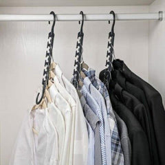 5pcs Folding Magic Hanger ABS Plastic Multifunctional Drying Rack