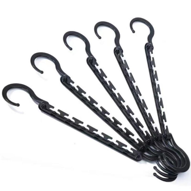 5pcs Folding Magic Hanger ABS Plastic Multifunctional Drying Rack