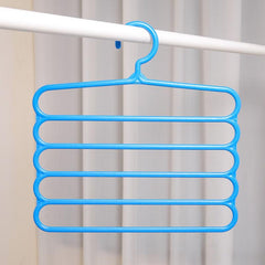 10pcs Multifunctional Pants Hanger Fresh Plastic Anti-slip Tie Rack Scarf Rack