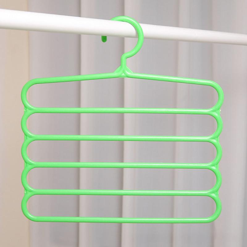 10pcs Multifunctional Pants Hanger Fresh Plastic Anti-slip Tie Rack Scarf Rack