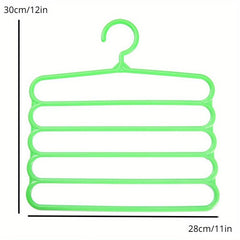 10pcs Multifunctional Pants Hanger Fresh Plastic Anti-slip Tie Rack Scarf Rack