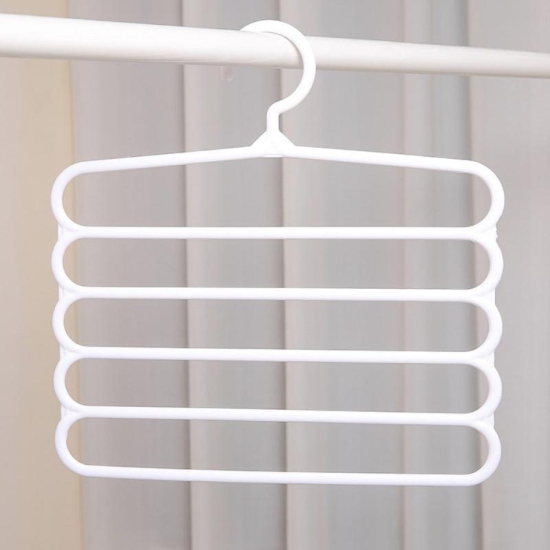 10pcs Multifunctional Pants Hanger Fresh Plastic Anti-slip Tie Rack Scarf Rack