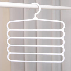 10pcs Multifunctional Pants Hanger Fresh Plastic Anti-slip Tie Rack Scarf Rack