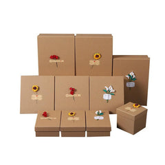Cowhide Decal Teacher's Hand Perfume Lipstick Flower Packaging Box