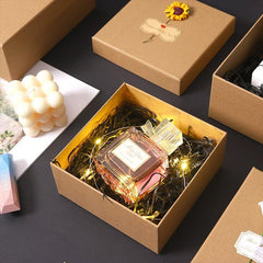 Cowhide Decal Teacher's Hand Perfume Lipstick Flower Packaging Box