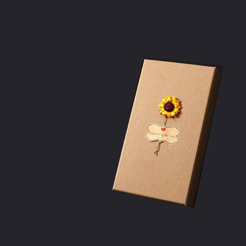 Cowhide Decal Teacher's Hand Perfume Lipstick Flower Packaging Box