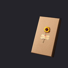 Cowhide Decal Teacher's Hand Perfume Lipstick Flower Packaging Box