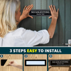 Strong Self-Adhesive No Temptation Sign for Home, Durable No Inducement Sign