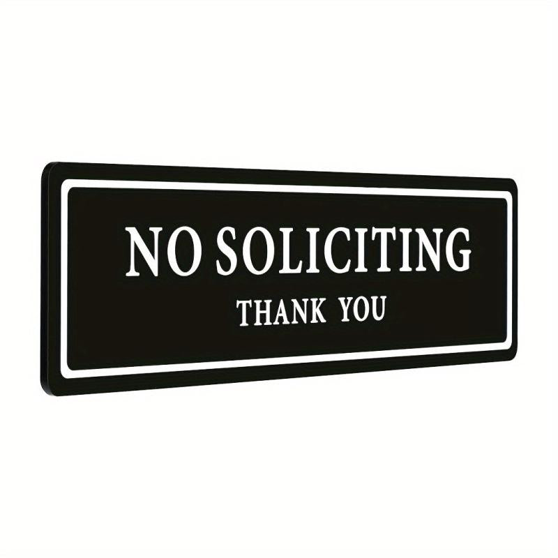 Strong Self-Adhesive No Temptation Sign for Home, Durable No Inducement Sign