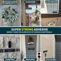 Strong Self-Adhesive No Temptation Sign for Home, Durable No Inducement Sign