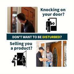 Strong Self-Adhesive No Temptation Sign for Home, Durable No Inducement Sign