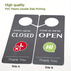 Open Closed Sign PVC Commercial Sign for Stores Hotels Bathrooms