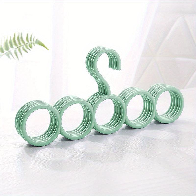 Colorful Windmill Circle Hanger Silky Scarf Storage Hanging Rack