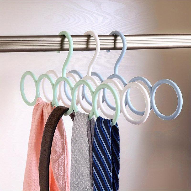 Colorful Windmill Circle Hanger Silky Scarf Storage Hanging Rack