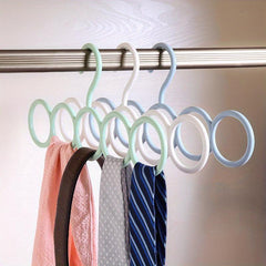 Colorful Windmill Circle Hanger Silky Scarf Storage Hanging Rack