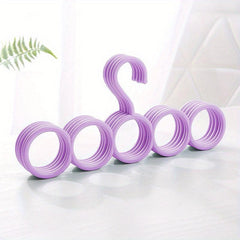 Colorful Windmill Circle Hanger Silky Scarf Storage Hanging Rack