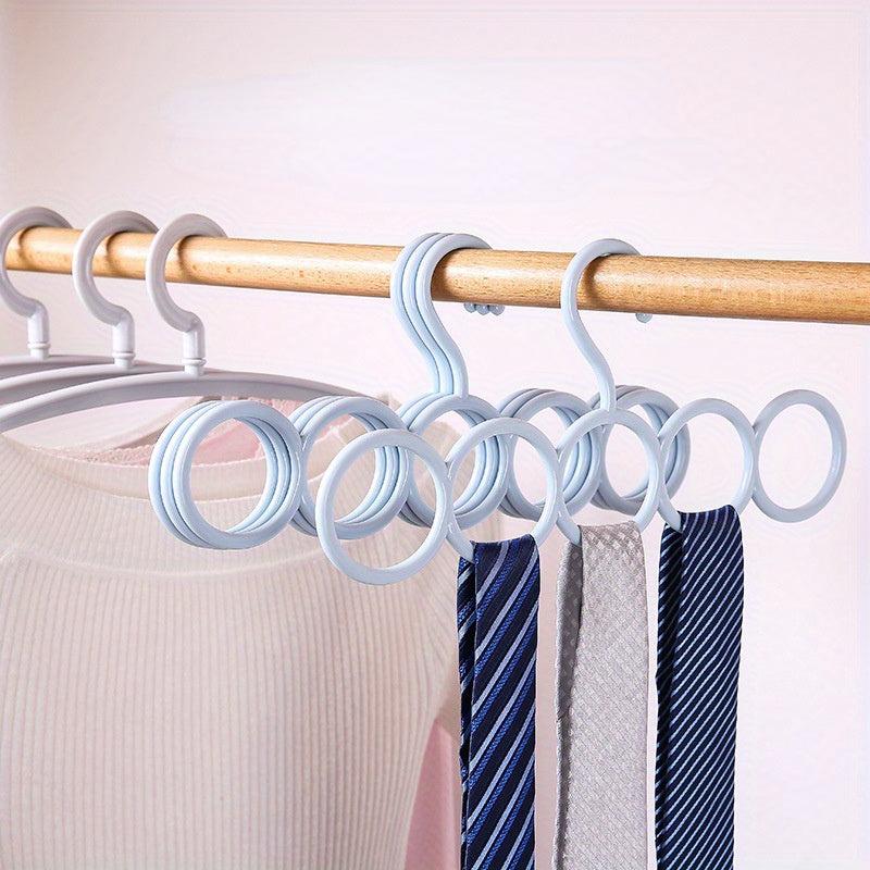 Colorful Windmill Circle Hanger Silky Scarf Storage Hanging Rack
