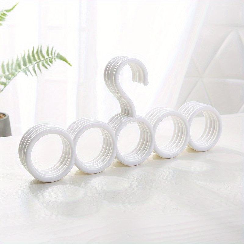 Colorful Windmill Circle Hanger Silky Scarf Storage Hanging Rack