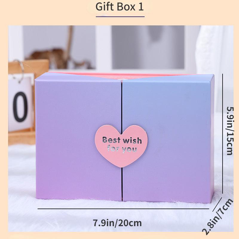 1pc Creative Gradient Gift Bag Shopping Bags for Party Birthday Wedding
