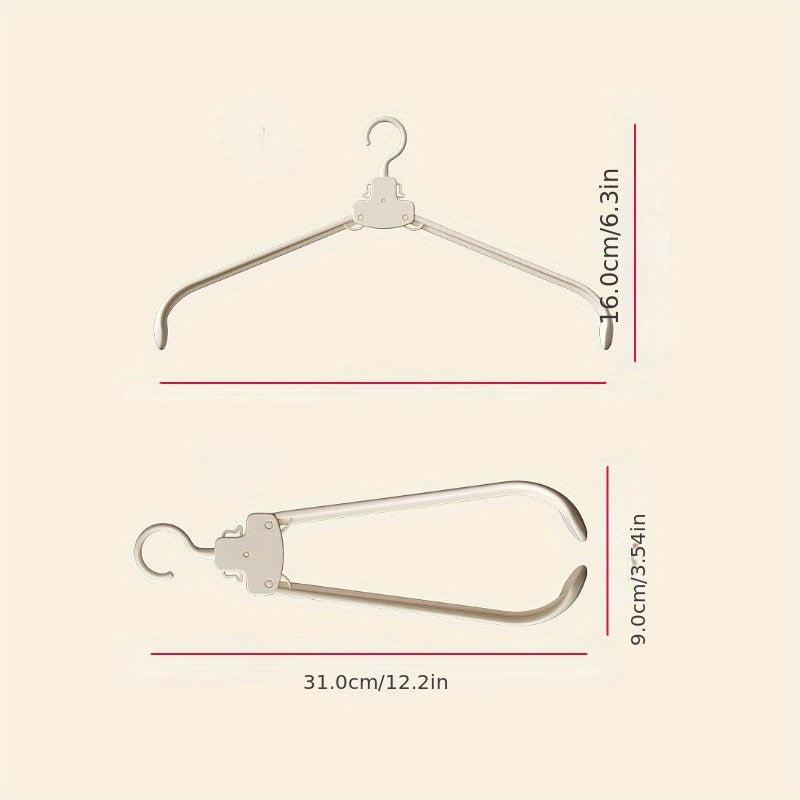 5pcs Folding Hanger Travel Portable Box Shop Use