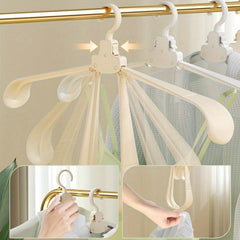 5pcs Folding Hanger Travel Portable Box Shop Use