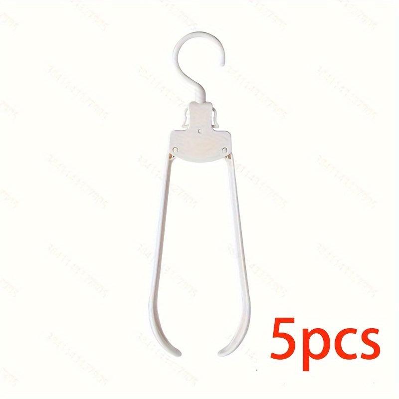 5pcs Folding Hanger Travel Portable Box Shop Use