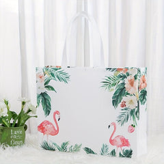 5PCS Film Coated Nonwoven Shopping Bags - Clothing Stores Promotions