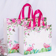 5PCS Film Coated Nonwoven Shopping Bags - Clothing Stores Promotions
