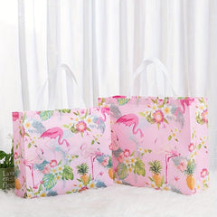 5PCS Film Coated Nonwoven Shopping Bags - Clothing Stores Promotions