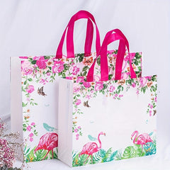 5PCS Film Coated Nonwoven Shopping Bags - Clothing Stores Promotions