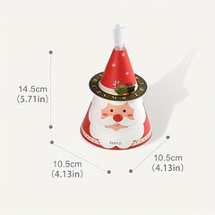 10pcs Christmas Cartoon Santa Reindeer Cookie Goodies Box