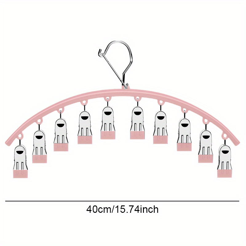 Metal Yoga Pants Rack with 10 Clips, Holds 20 Leggings, Space Saving