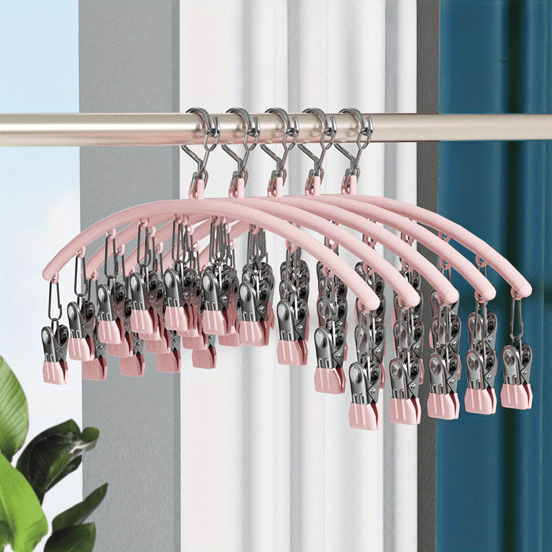 Metal Yoga Pants Rack with 10 Clips, Holds 20 Leggings, Space Saving