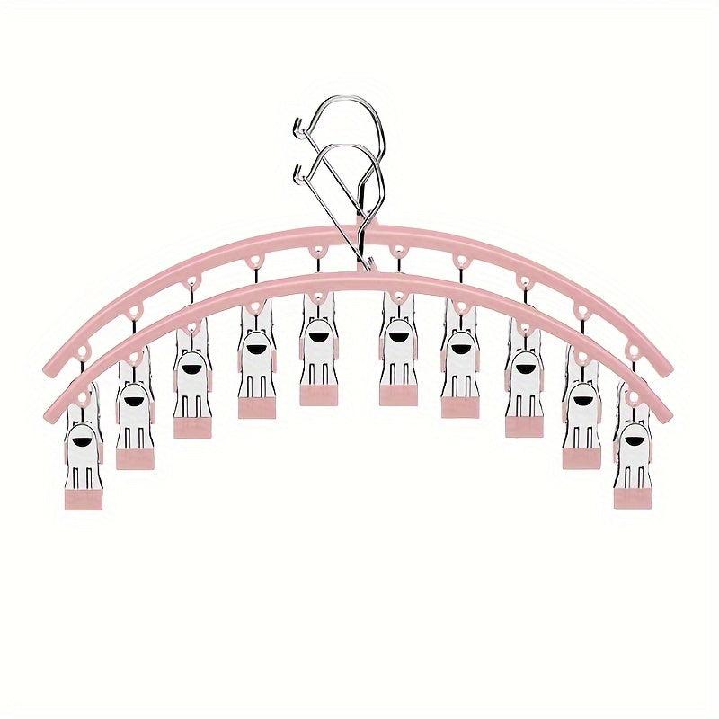 Metal Yoga Pants Rack with 10 Clips, Holds 20 Leggings, Space Saving