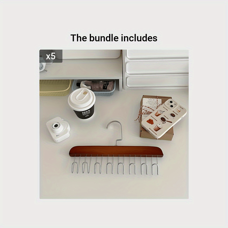 Multifunctional Wooden Hanger Underwear Cami Storage Rack Drying Rack