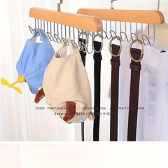 Multifunctional Wooden Hanger Underwear Cami Storage Rack Drying Rack