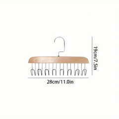 Multifunctional Wooden Hanger Underwear Cami Storage Rack Drying Rack